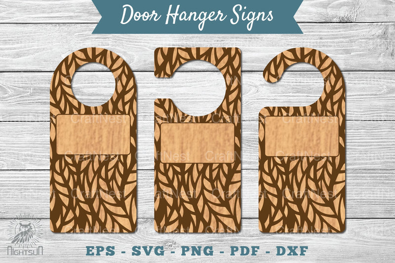 Abstract Door Hanger Signs Clipart Bundle - CraftNest - Digital Crafting and Art