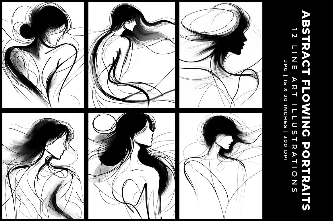 Abstract Flowing Portraits - Women