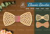 Abstract Pattern Laser Cut Bowtie Clipart Bundle