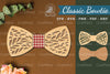 Abstract Pattern Laser Cut Bowtie Clipart Bundle