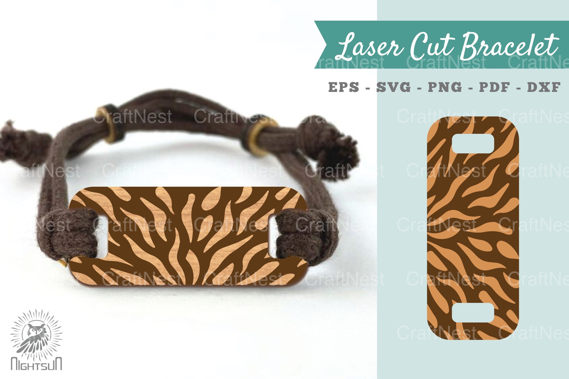 Abstract Pattern Laser Cut Bracelet SVG Design Bundle - CraftNest - Digital Crafting and Art