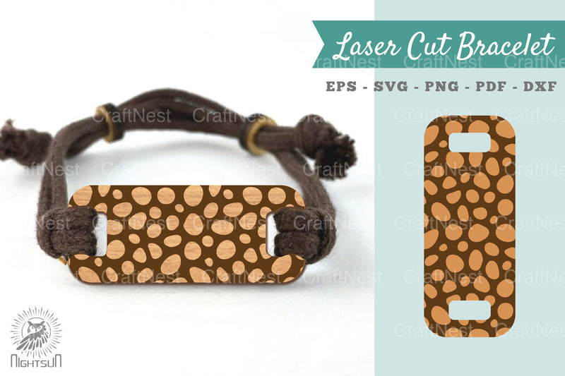 Abstract Pattern Laser Cut Bracelet Design Bundle - CraftNest - Digital Crafting and Art