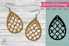 Abstract Pattern Laser Cut Earrings SVG Bundle - CraftNest - Digital Crafting and Art