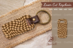 Abstract Pattern Laser Cut Keychain Design Bundle - CraftNest - Digital Crafting and Art