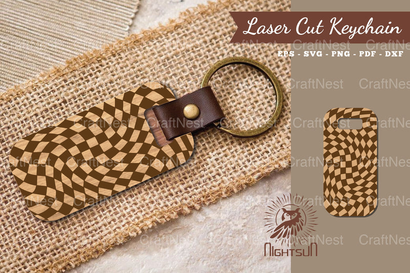 Abstract Pattern Laser Cut Keychain Design Bundle - CraftNest - Digital Crafting and Art