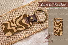 Abstract Pattern Laser Cut Keychain Design Bundle - CraftNest - Digital Crafting and Art