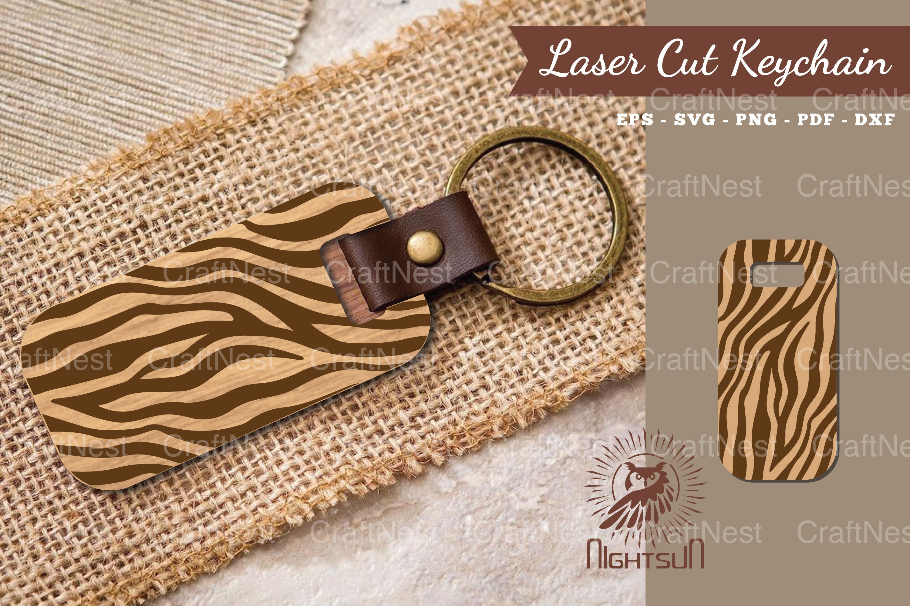 Abstract Pattern Laser Cut Keychain Design Bundle - CraftNest - Digital Crafting and Art