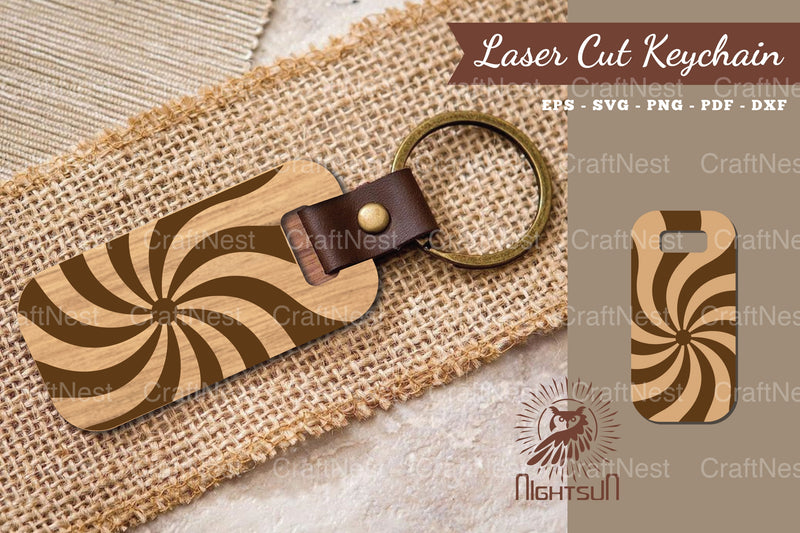 Abstract Pattern Laser Cut Keychain Design Bundle - CraftNest - Digital Crafting and Art