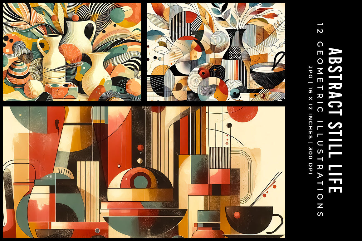 Abstract Still Life Illustrations - Wall Art