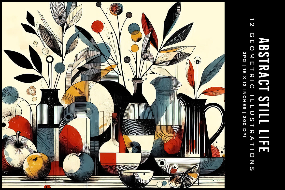 Abstract Still Life Illustrations - Wall Art