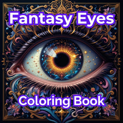 Fantasy Eyes Coloring Book Bundle - CraftNest - Digital Crafting and Art
