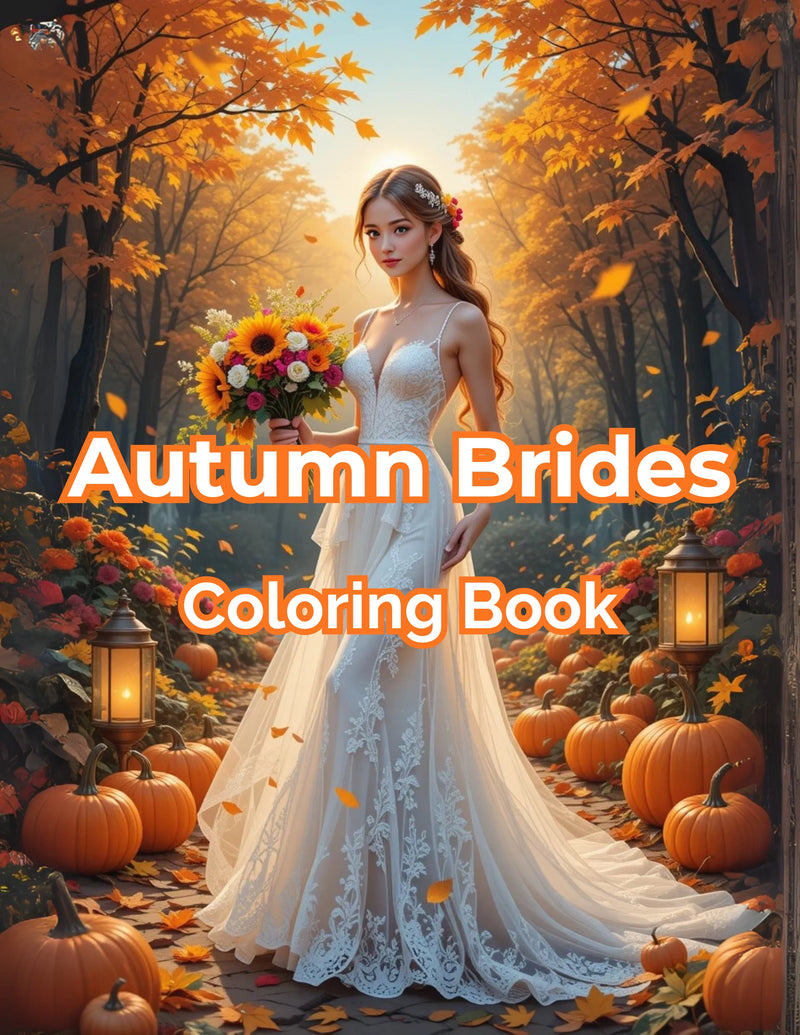 Autumn Brides Coloring Book Bundle - CraftNest - Digital Crafting and Art