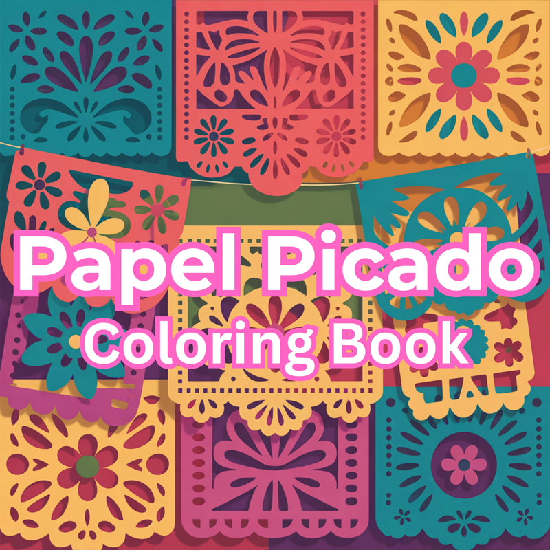 Papel Picado Coloring Books Bundle - CraftNest - Digital Crafting and Art
