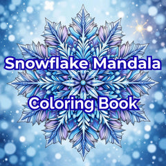 Snowflake Mandala Coloring Book Bundle - CraftNest - Digital Crafting and Art