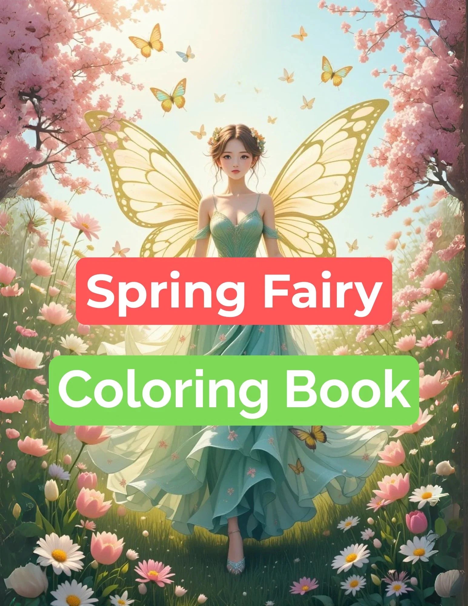 Spring Fairy Coloring Book Bundle - CraftNest - Digital Crafting and Art