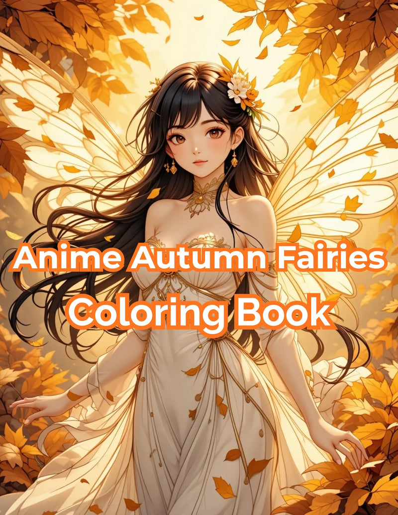 Anime Autumn Fairies Coloring Book Bundle - CraftNest - Digital Crafting and Art