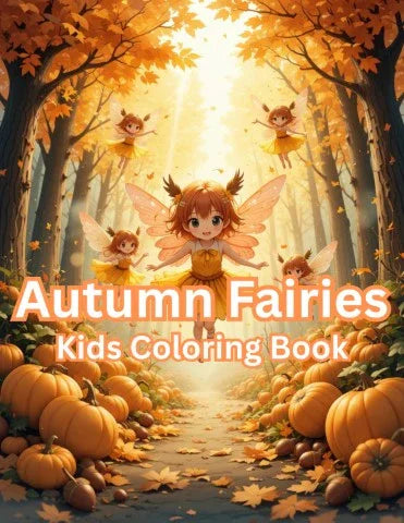 Autumn Fairies Coloring Books for Kids Bundle - CraftNest - Digital Crafting and Art
