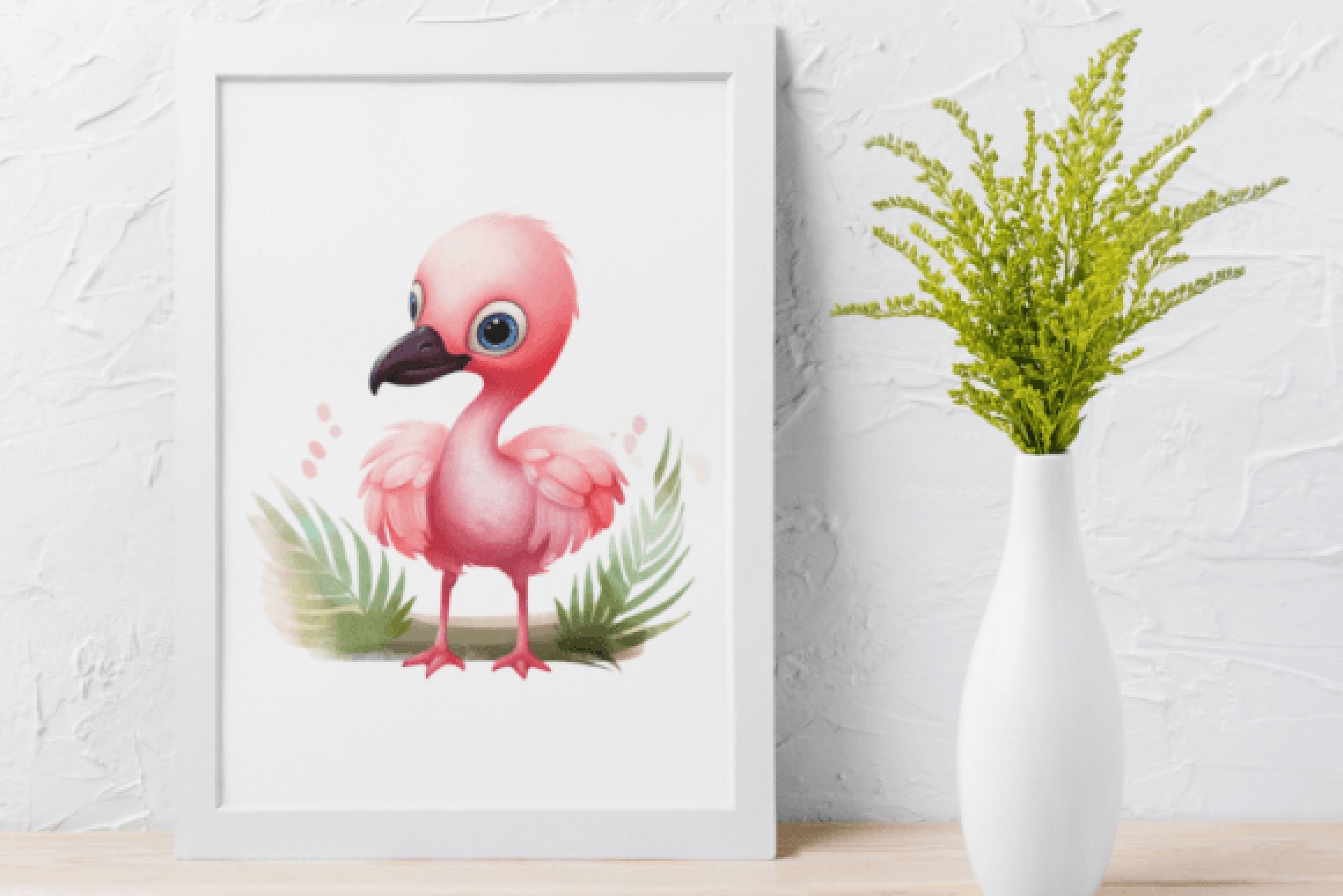 Adorable Summer Flamingo Clipart Bundle