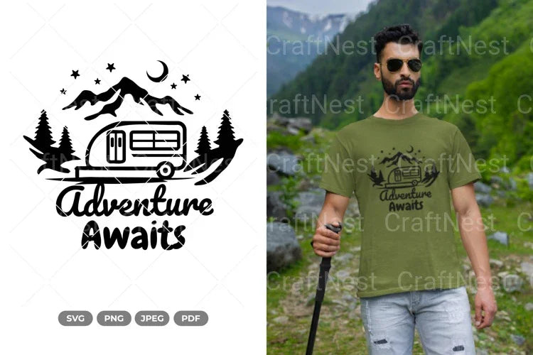 Adventure Awaits SVG Bundle - CraftNest - Digital Crafting and Art