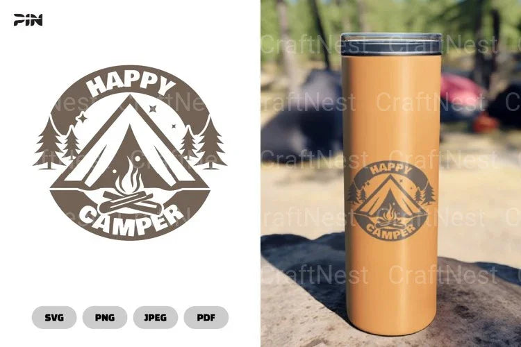 Happy Camper Adventure SVG Bundle - CraftNest - Digital Crafting and Art