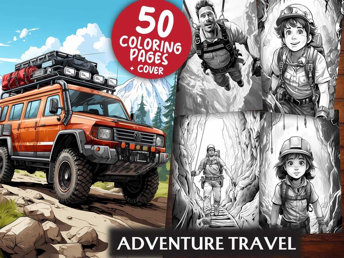 Adventure Travel Coloring Books - CraftNest