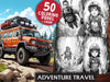 Adventure Travel Coloring Books