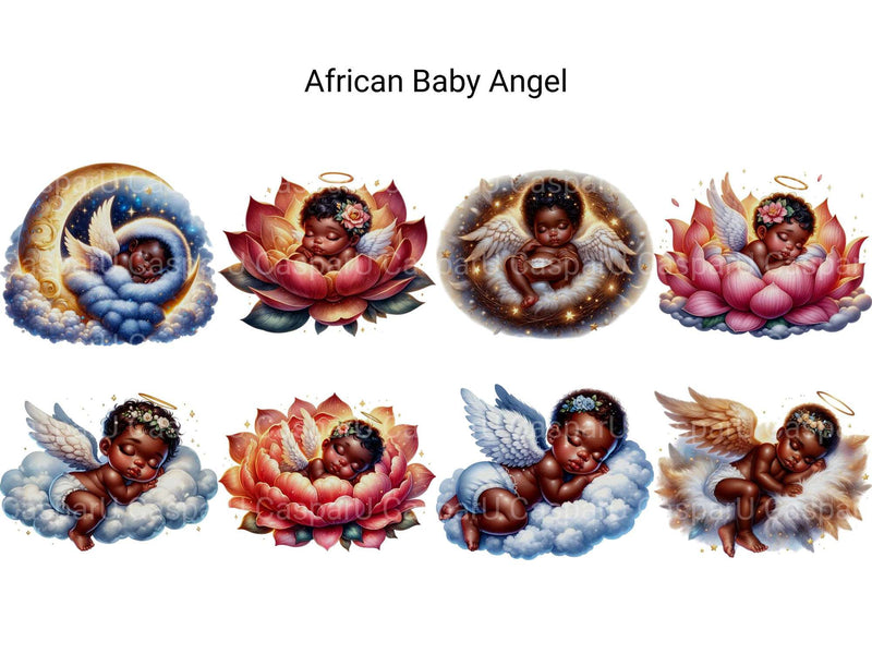 African Baby Angel - CraftNest - Digital Crafting and Art