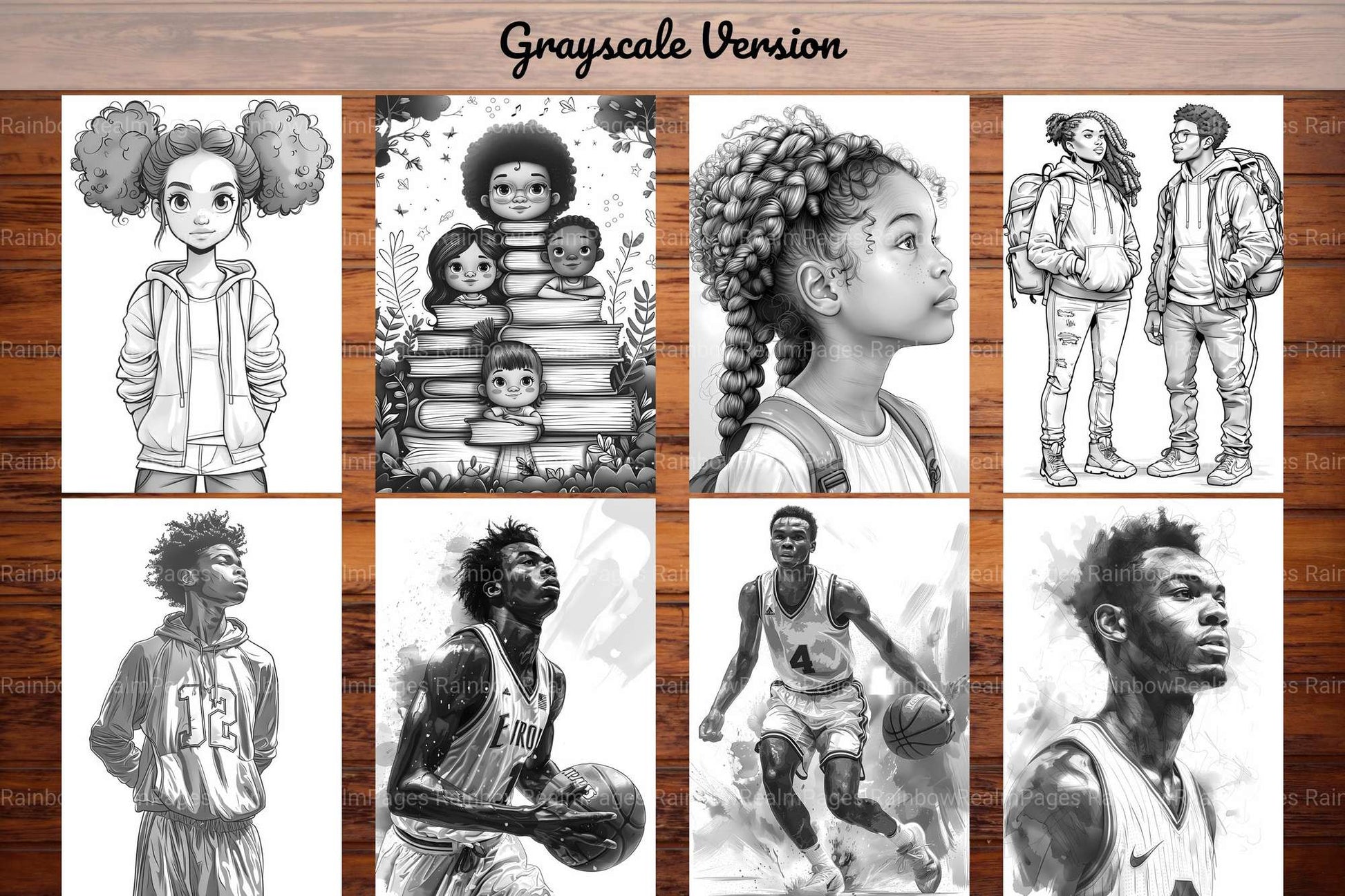 Afro American Back To School Coloring Books - CraftNest - Digital Crafting and Art