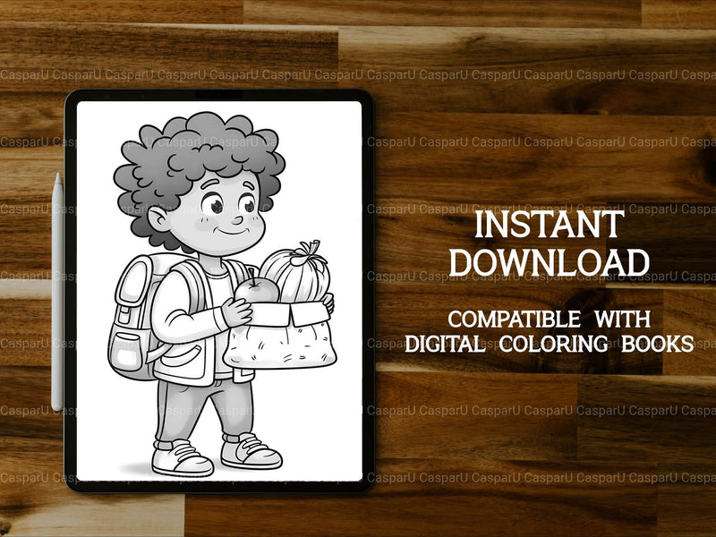 Afro American Back To School Coloring Books - CraftNest - Digital Crafting and Art