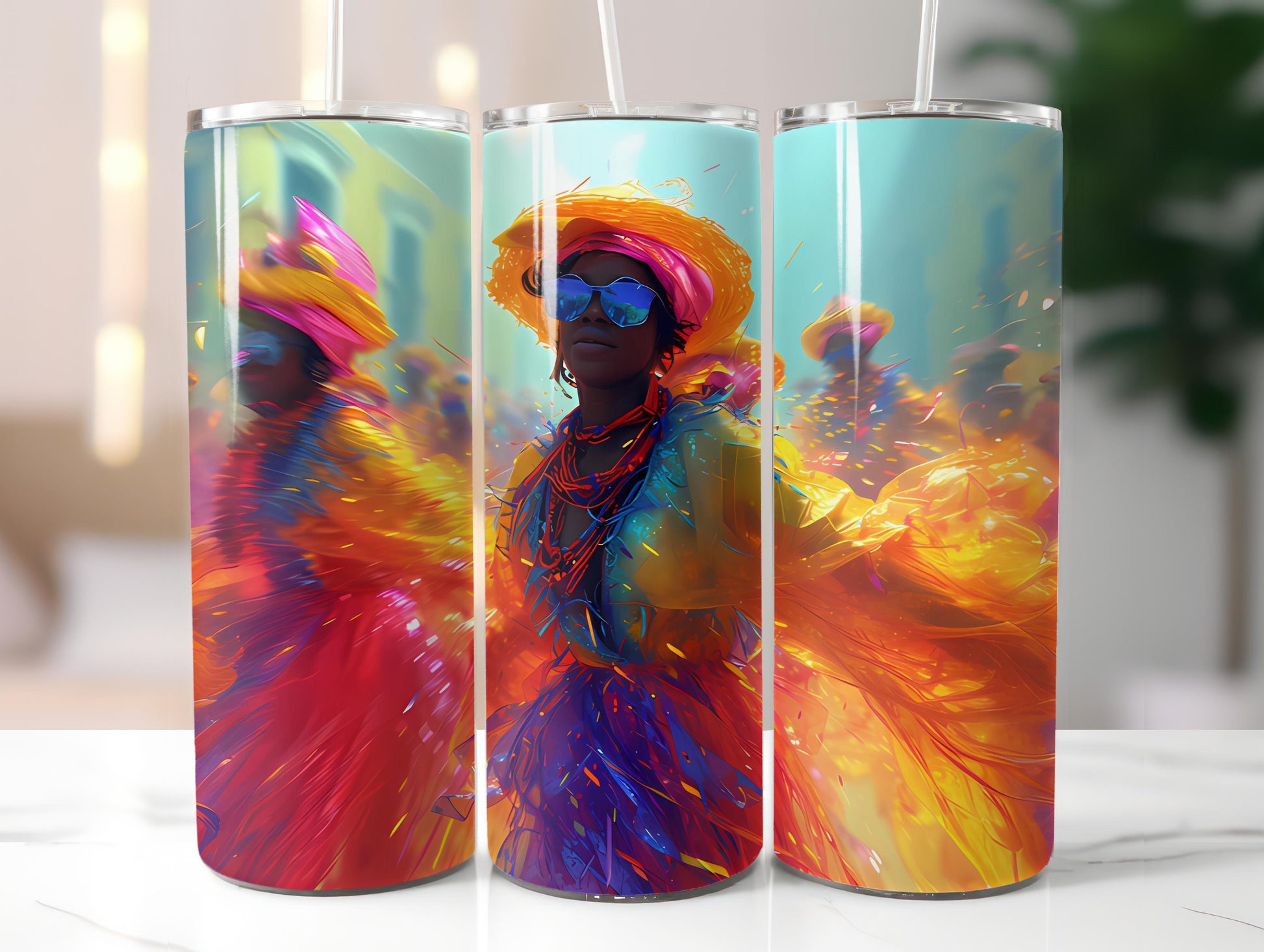 Afro-American Easter 4 Tumbler Wrap - CraftNest