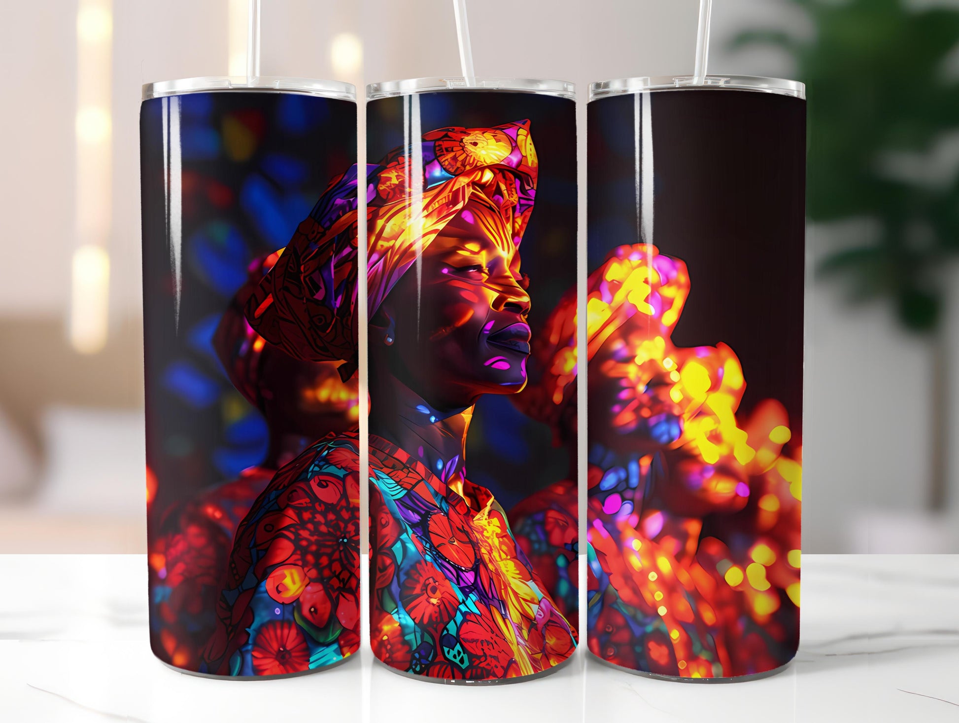 Afro-American Easter 3 Tumbler Wrap - CraftNest