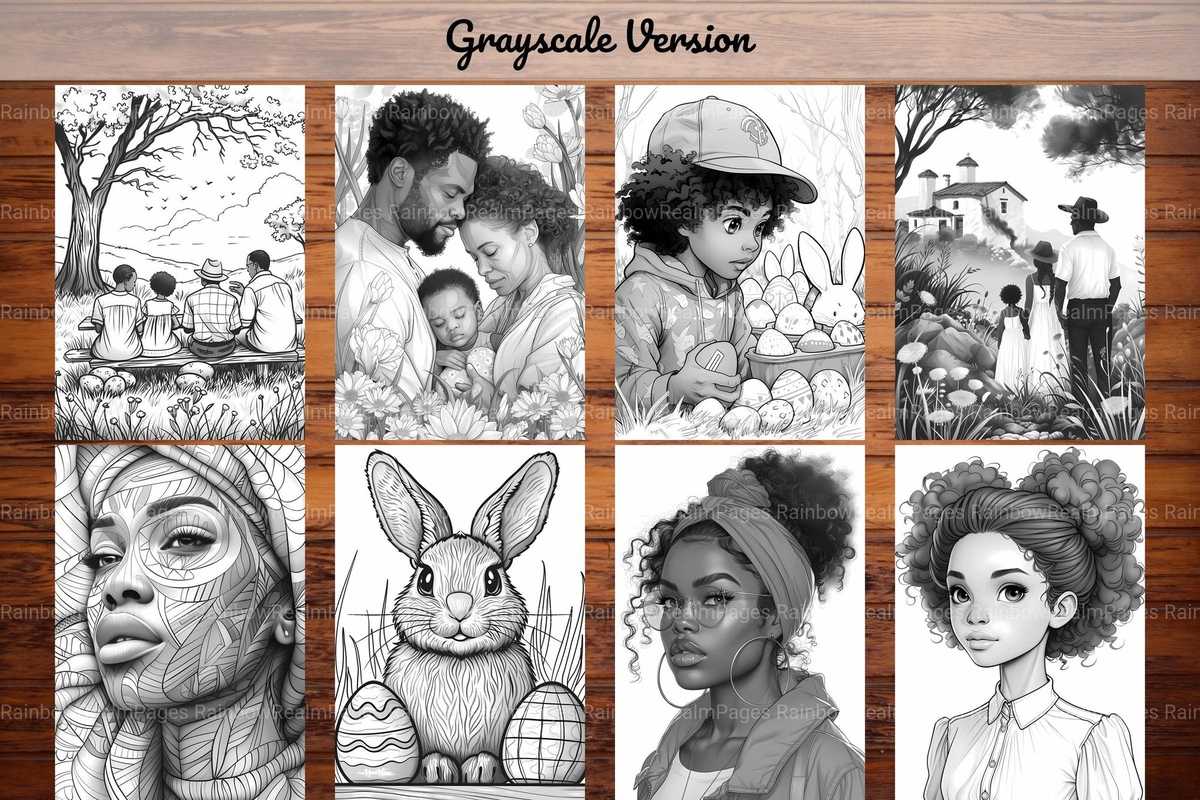 Afro-American Easter Coloring Books - CraftNest