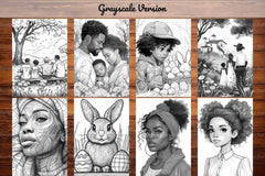 Afro-American Easter Coloring Books - CraftNest