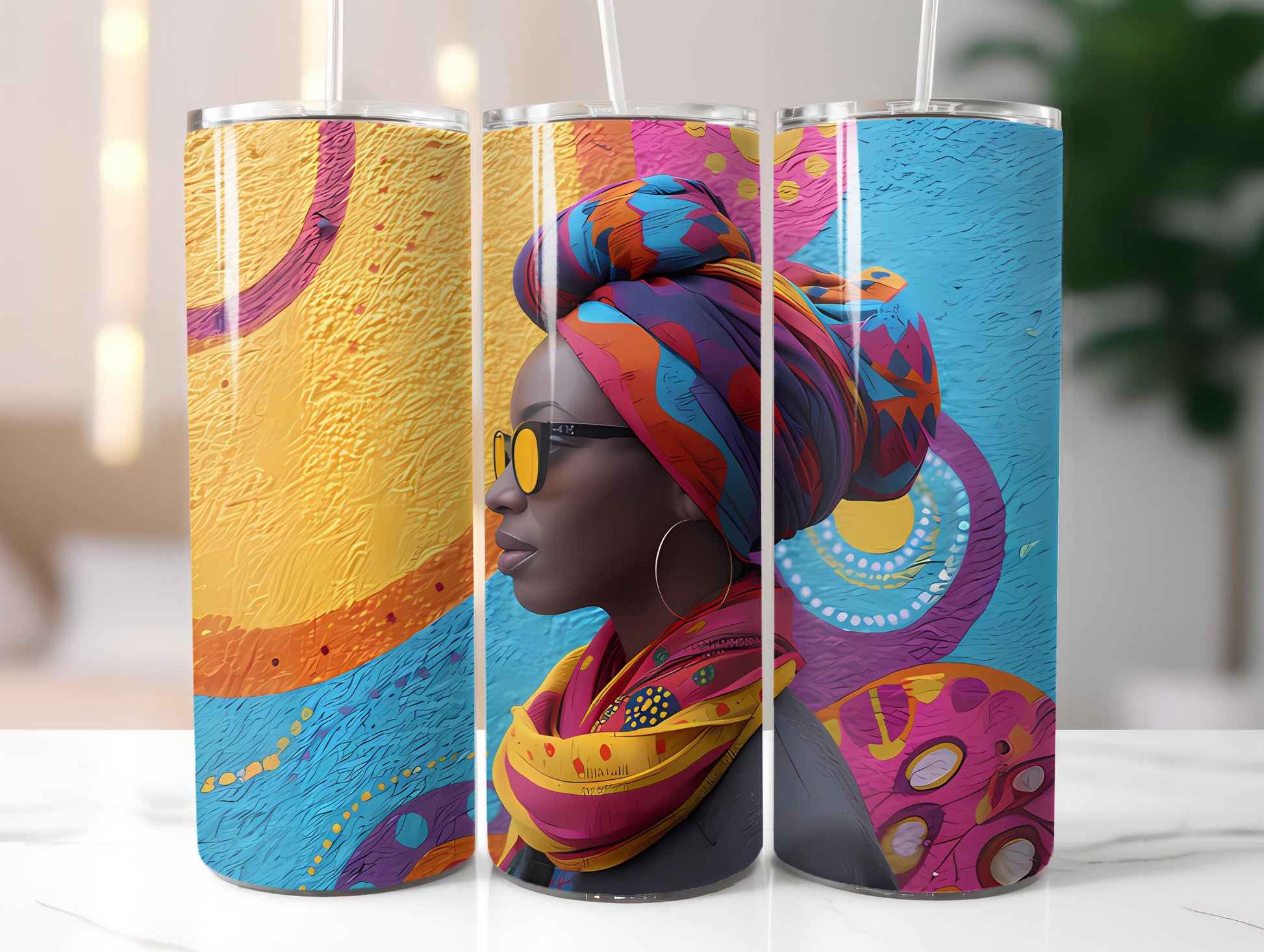 Afro-American Easter 3 Tumbler Wrap - CraftNest