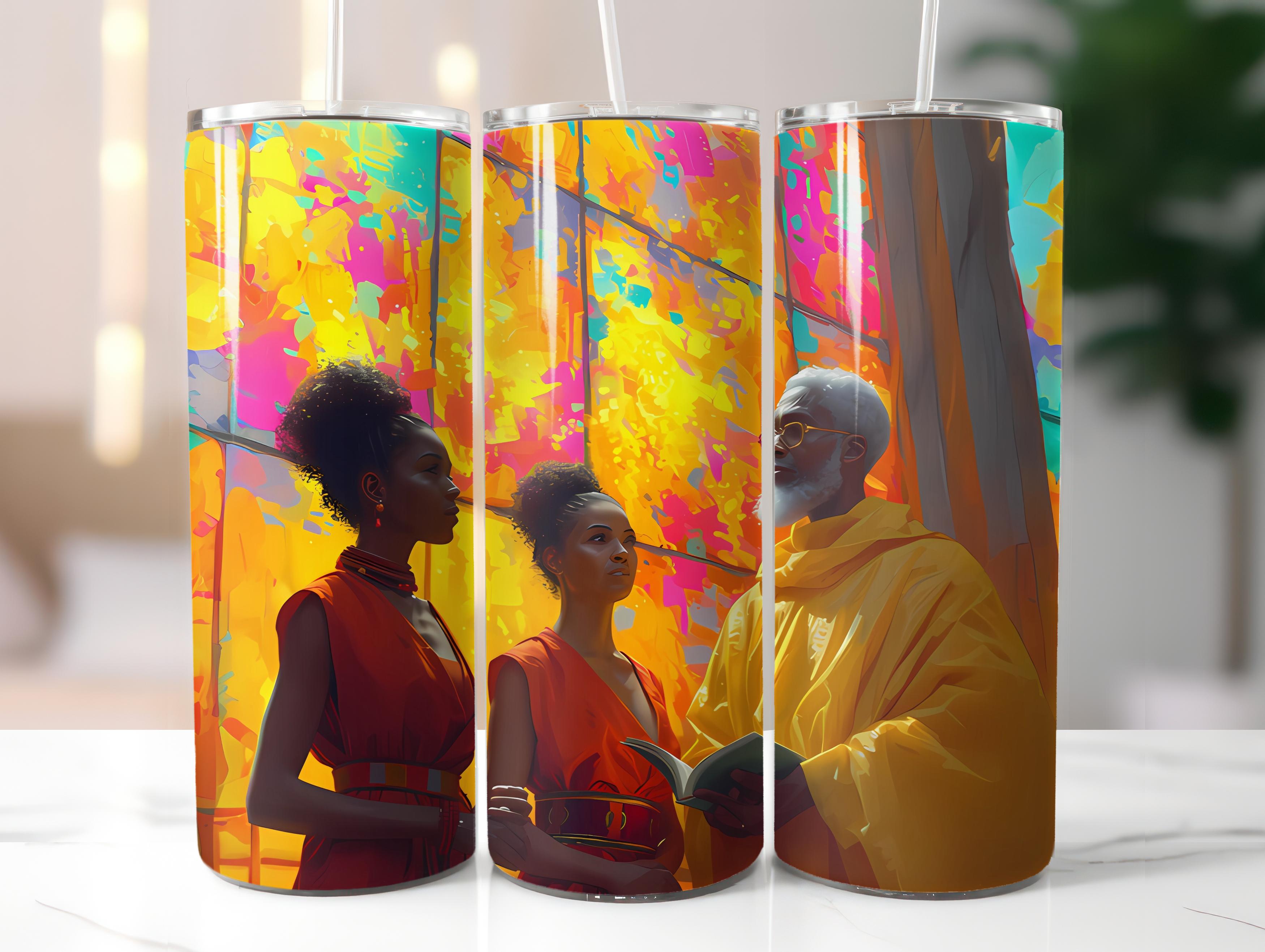 Afro-American Easter 3 Tumbler Wrap - CraftNest