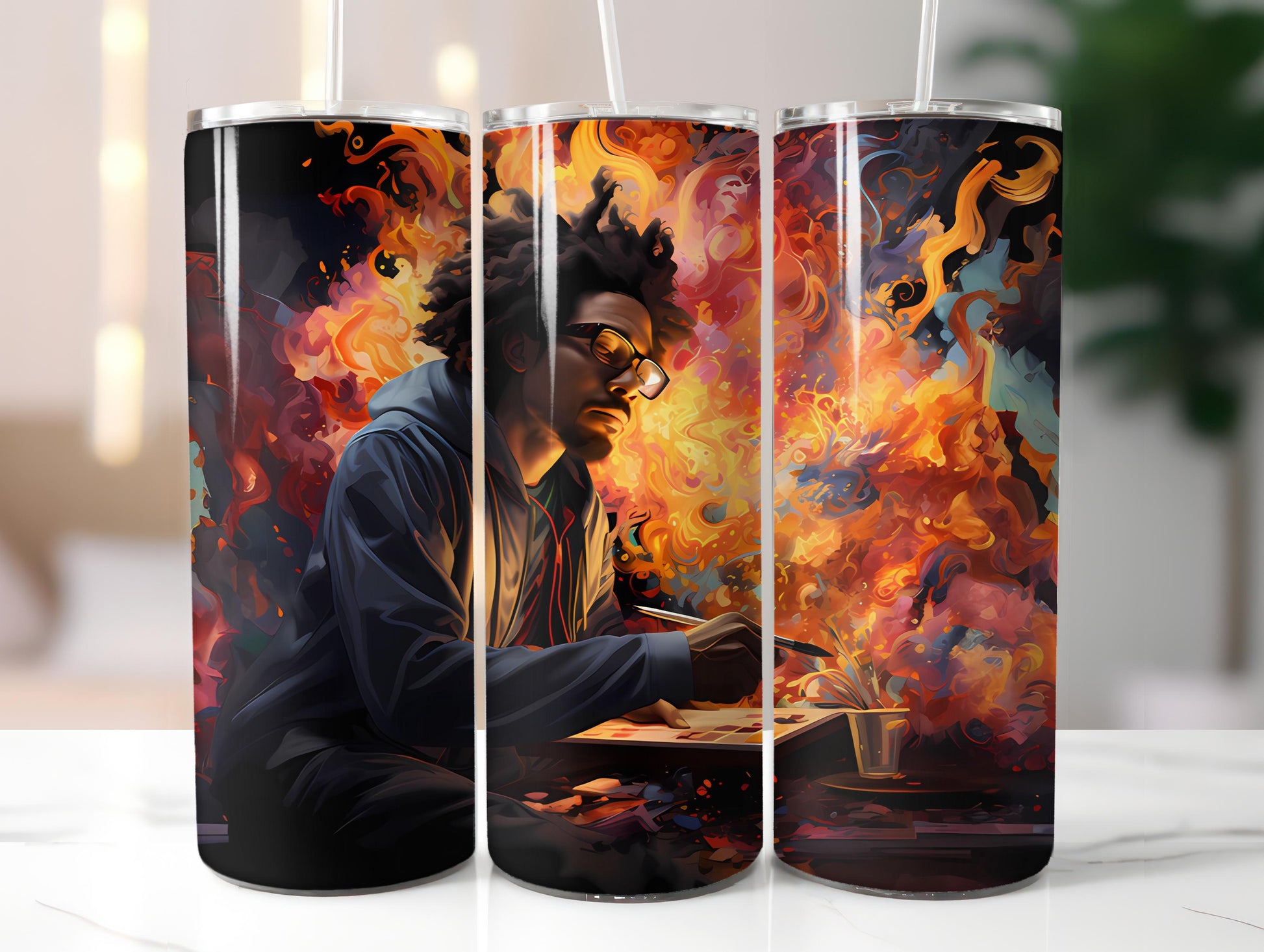 Afro-American Spring 3 Tumbler Wrap - CraftNest