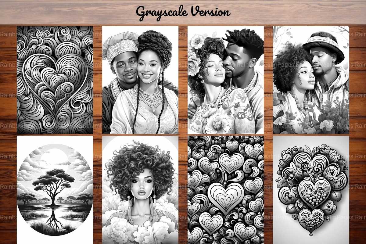 Afro-American Valentines Day Coloring Books - CraftNest