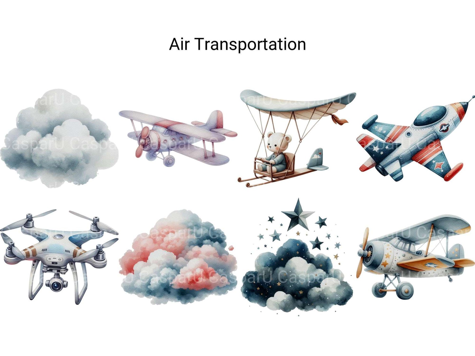 Air Transportation - CraftNest - Digital Crafting and Art