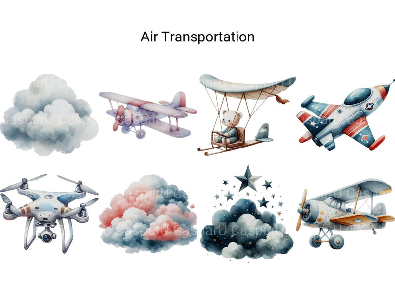 Air Transportation - CraftNest - Digital Crafting and Art