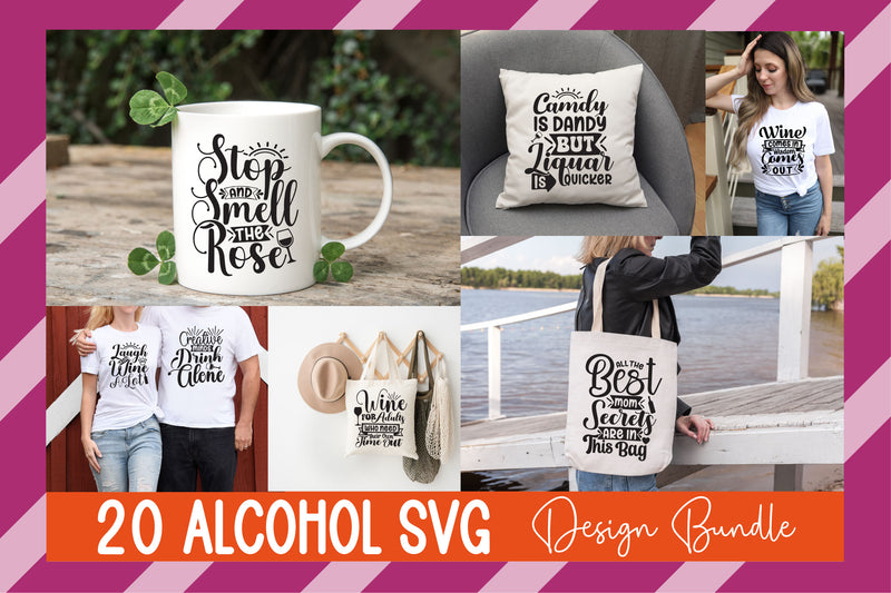 Alcohol SVG Bundle - CraftNest - Digital Crafting and Art