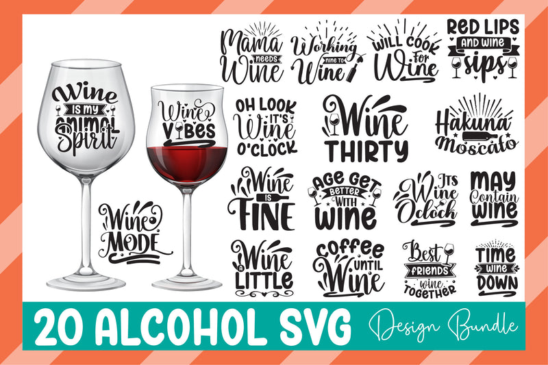 Alcohol Bundle SVG Bundle - CraftNest - Digital Crafting and Art