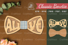Alive Laser Cut Bowtie Clipart Bundle - CraftNest - Digital Crafting and Art