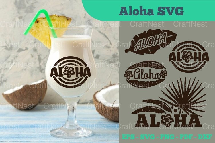 Aloha Summer Beach SVG Bundle - CraftNest - Digital Crafting and Art