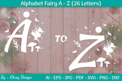 Alphabet Fairy A-Z SVG Bundle 2 - CraftNest - Digital Crafting and Art