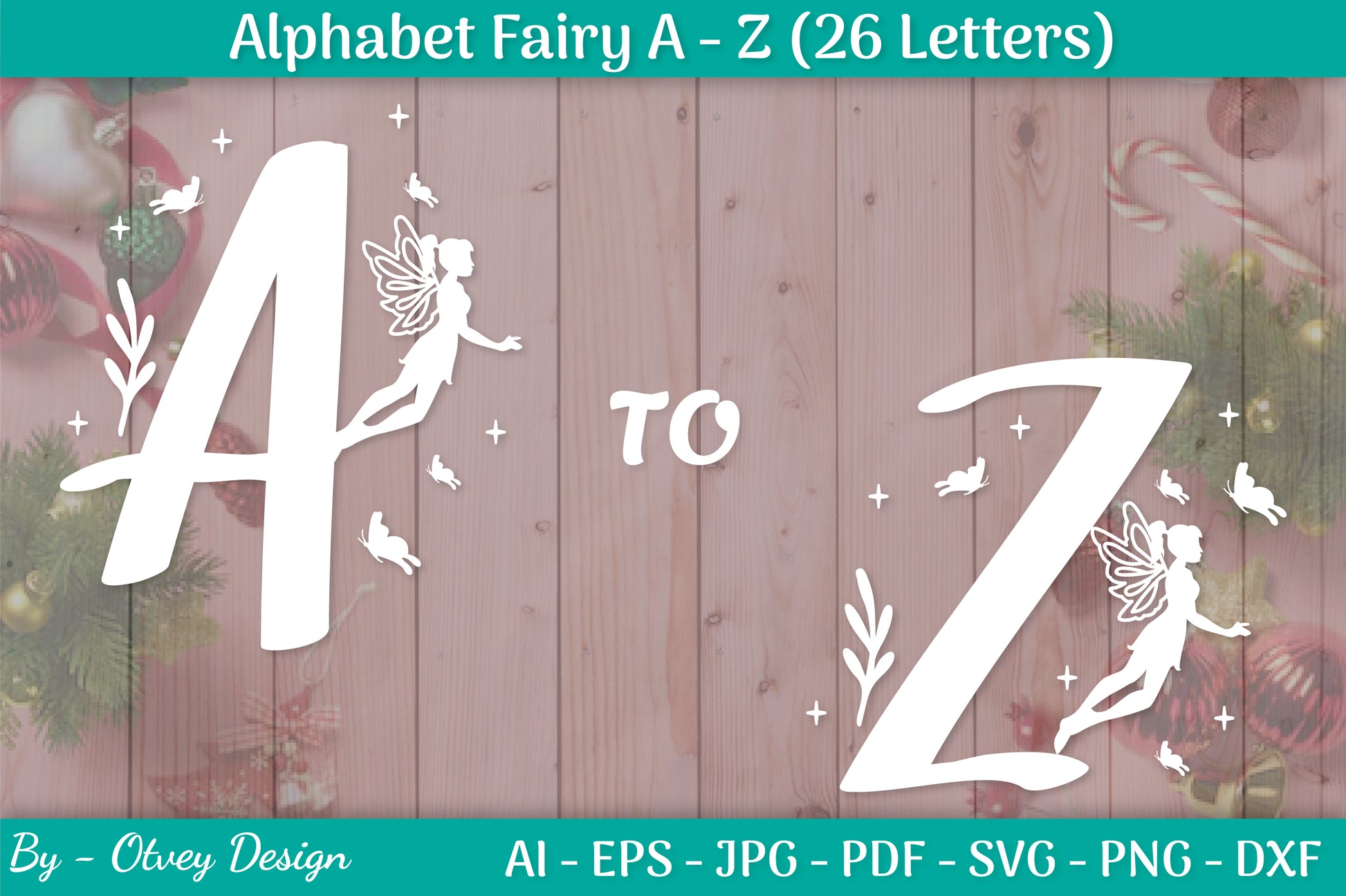 Alphabet Fairy A-Z SVG Bundle - CraftNest - Digital Crafting and Art