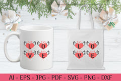Alphabet Valentine Wing Black SVG Bundle - CraftNest - Digital Crafting and Art