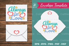 Always in Love Envelope Template Clipart Bundle - CraftNest - Digital Crafting and Art
