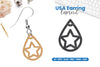 America Earring Lasercut SVG Clipart Bundle