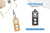 America Earring Lasercut SVG Clipart Bundle