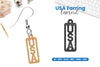 America Earring Lasercut SVG Clipart Bundle